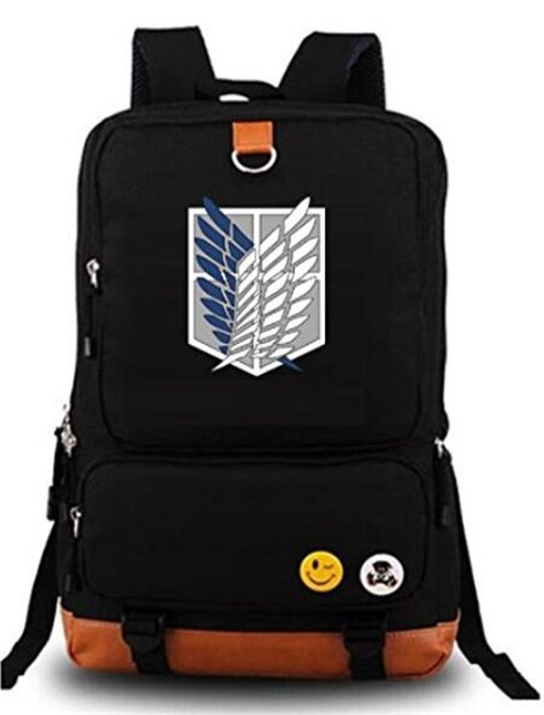 Gumstyle Anime Attack on Titan Large Capacity School Bag Cosplay Backpack Black