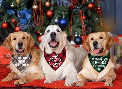 4 pack merry christmas xmas dog bandanas - triangle fall christmas xmas dog bandana classic plaid pet scarf bibs kerchief gift set pet holiday accessories decoration for small to large puppy dogs cats 5 4 pack merry christmas xmas dog bandanas - triangle fall christmas xmas dog bandana classic plaid pet scarf bibs kerchief gift set pet holiday accessories decoration for small to large puppy dogs cats - image 6