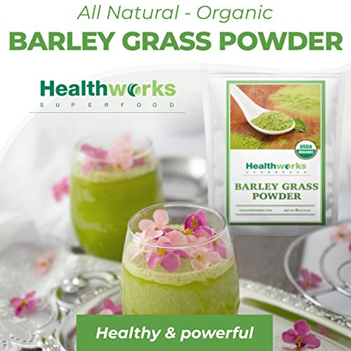 image for Healthworks Barley Grass Powder (8 Ounces) | Organic & Raw | All-Natur