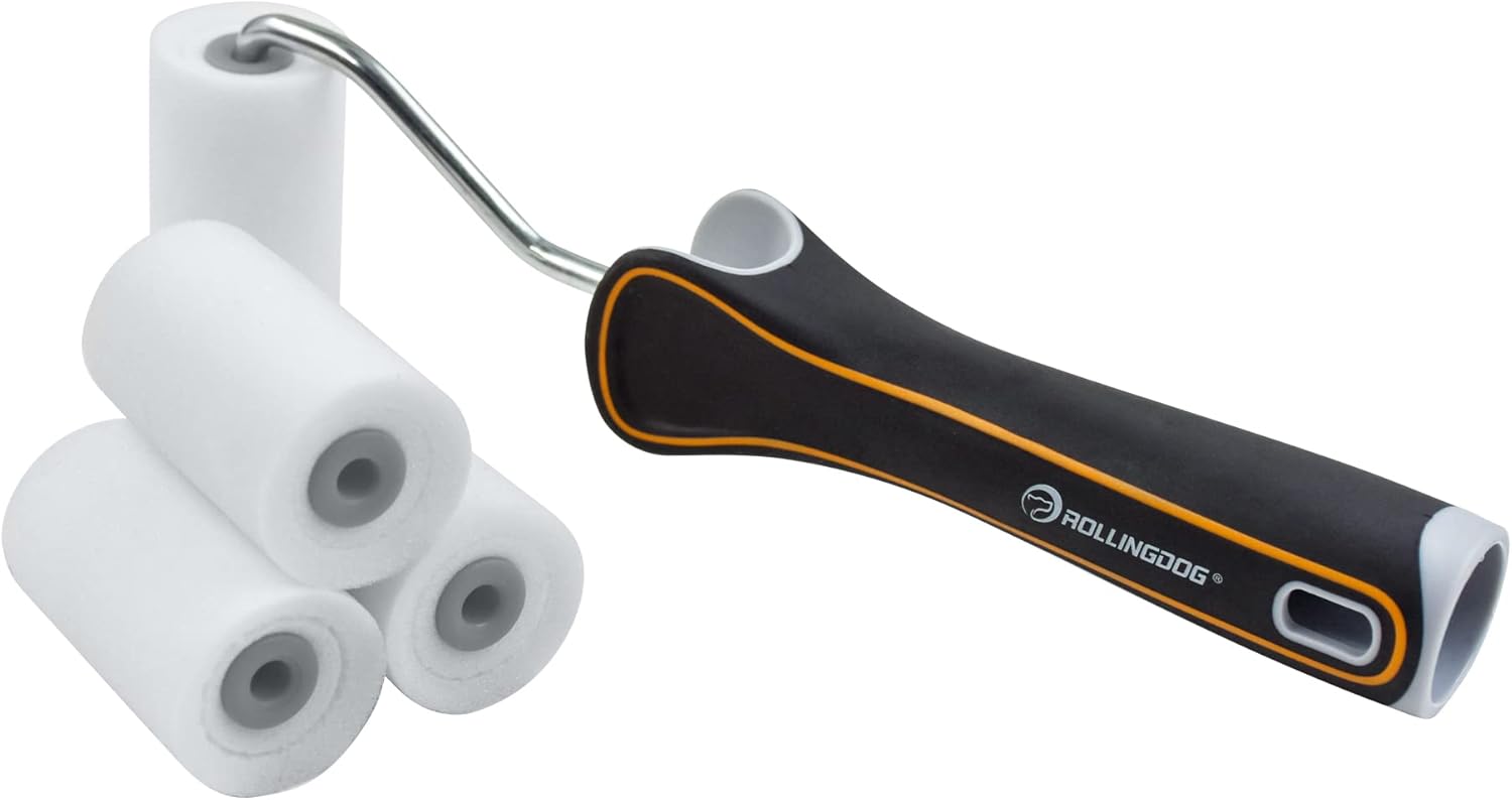 ROLLINGDOG Foam Roller Paint 2 Inch Paint Roller for Glossing at Tight