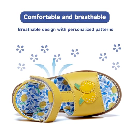 Girls Sandals Kids Hook And Loop Closed Sports Sandals Cute Patterns Open Toe Sandals Comfortable Park Walking Sandals Outdoor Travel Sandals Breathable Sandals Summer Party Sandals4