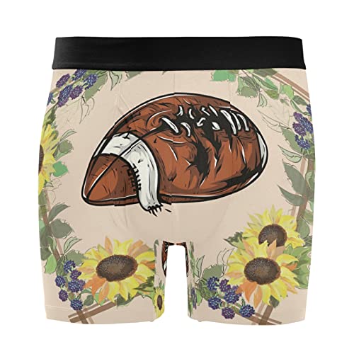 Calzoncillos para hombre elásticos con acabados premium y diseño floral de girasol