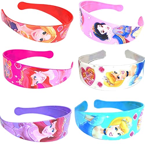 Nandana Collections Disney Princess Print Plastic Hair Band Combo Of Rainbow Colors Big and Wide for Women and Girls (Pack of 6) (Multicolor) (B09CRD4XRL) Amazon Price History, Amazon Price Tracker