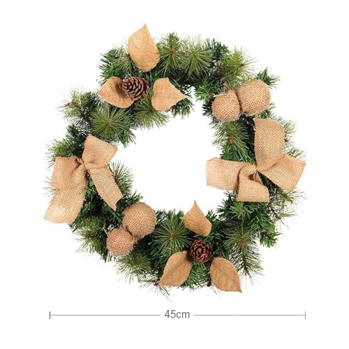 Couronne de noël résistante pour porte et extérieur sans flétrir - 4