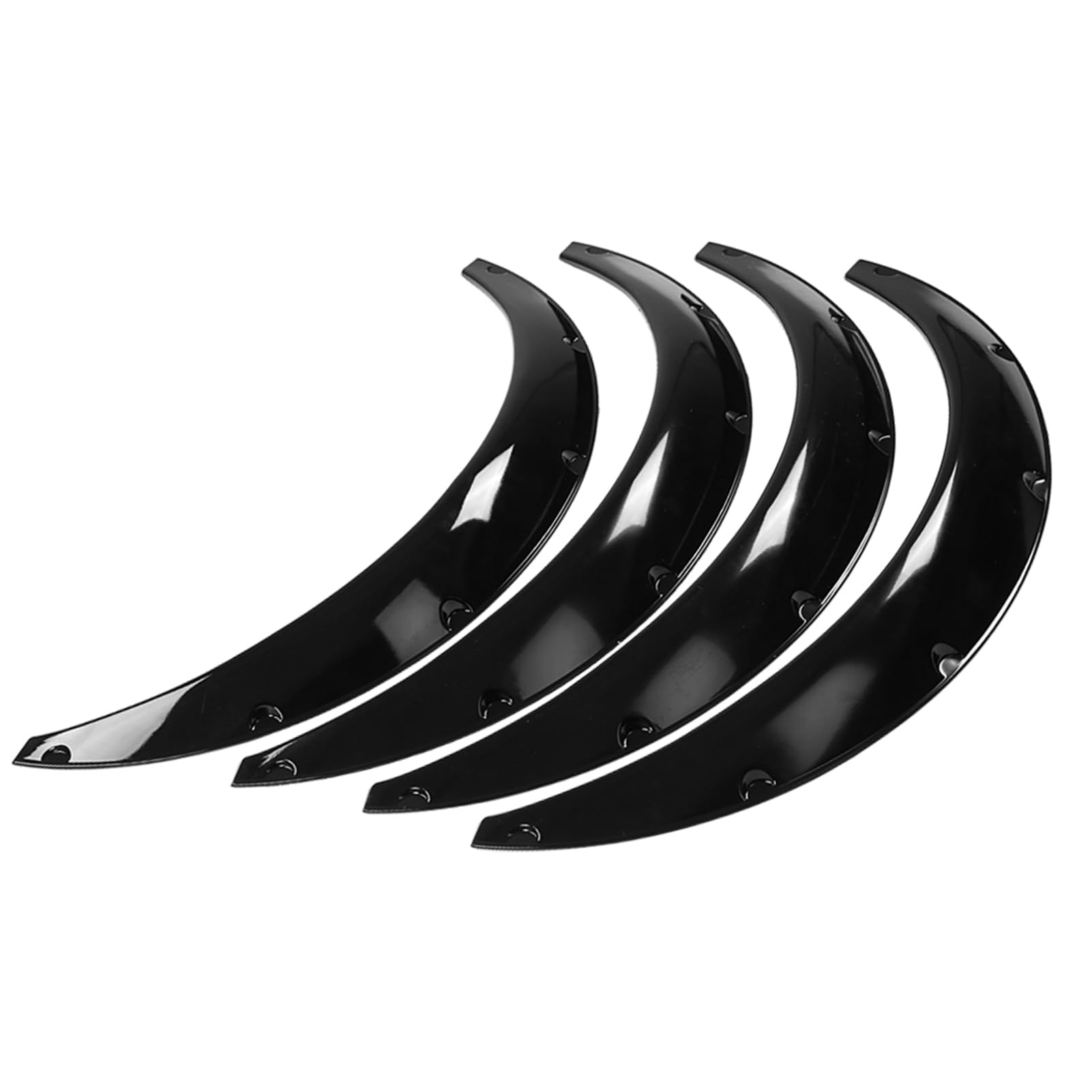 Kit Universel d'¨¦largisseurs d'Ailes, 4 Pi¨¨ces, 900mm/35cm, Garde-Boue Flexible Avant et Arri¨¨re pour Voiture, Protection de Carrosserie Large