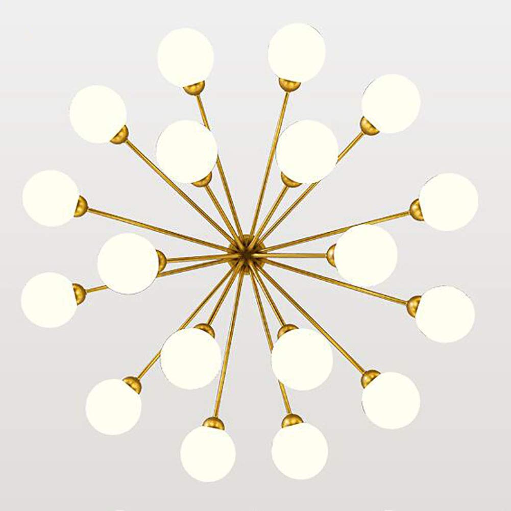 Lampadario Industriale Vintage Sputnik a 18 luci, lampadario Moderno a Sfera in Vetro, Lampada da soffitto Irregolare in Metallo, Lampada da Cucina per lavello, Bar, 12 Teste
