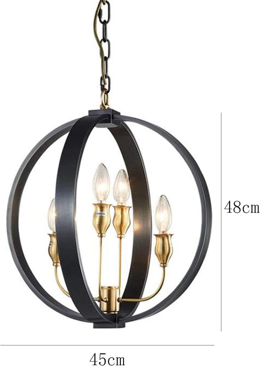 Round Candle Light,Living Room Dining Room Bedroom Study Room Home Bar Aisle Home Copper Lamp,During Lights,American Full Copper Chandelier Lighting