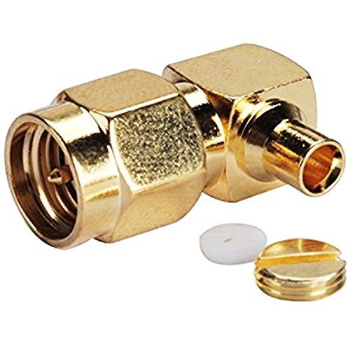 5QTY SMA Solder Plug Male Right Angle 90 deg RF Connector for Semi-Rigid Cable .086'' RG405 Ships from USA