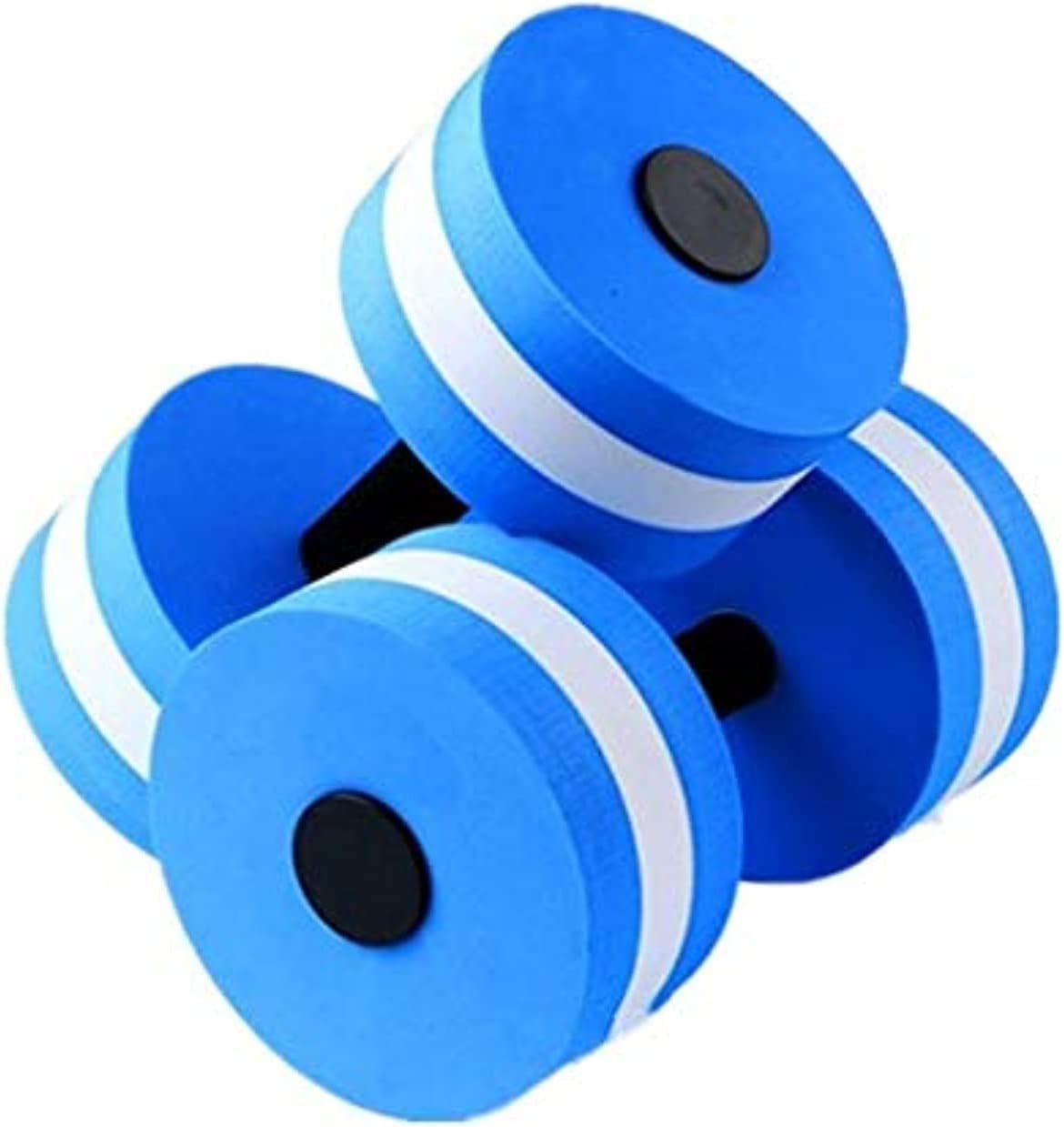2Pcs/set Swimming EVA Blue Floating Dumbbell Water Aerobics Aquatic Barbell Fitness Exercise Water yoga Durable Stylish For Aerobic Exercise-ek