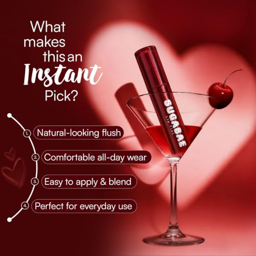 Image of Fashion Colour Sugabae Lip Tint | Long-Lasting Natural Lip & Cheek Tint | Lightweight, Smudge-Proof & Hydrating Formula | Soft Matte Finish | Moisturizing Lip Stain for All Skin Tones - (Sunset Coral)