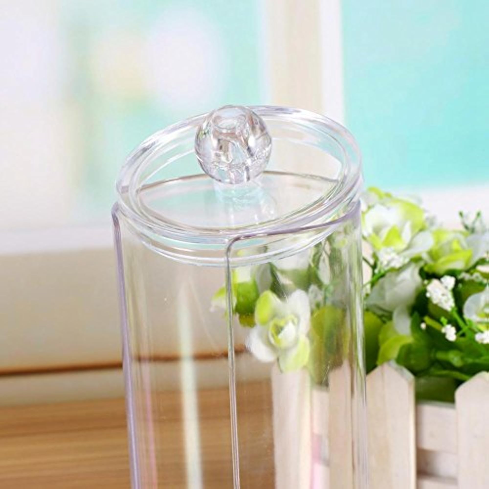 Acrylic Makeup Cotton Pads Box Holder