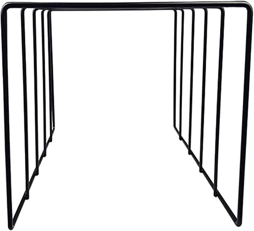 Miniatura 4 de Soporte para almacenamiento de discos de vinilo de escritorio, estante de exhibición de discos de vinilo de alambre de metal, estante de