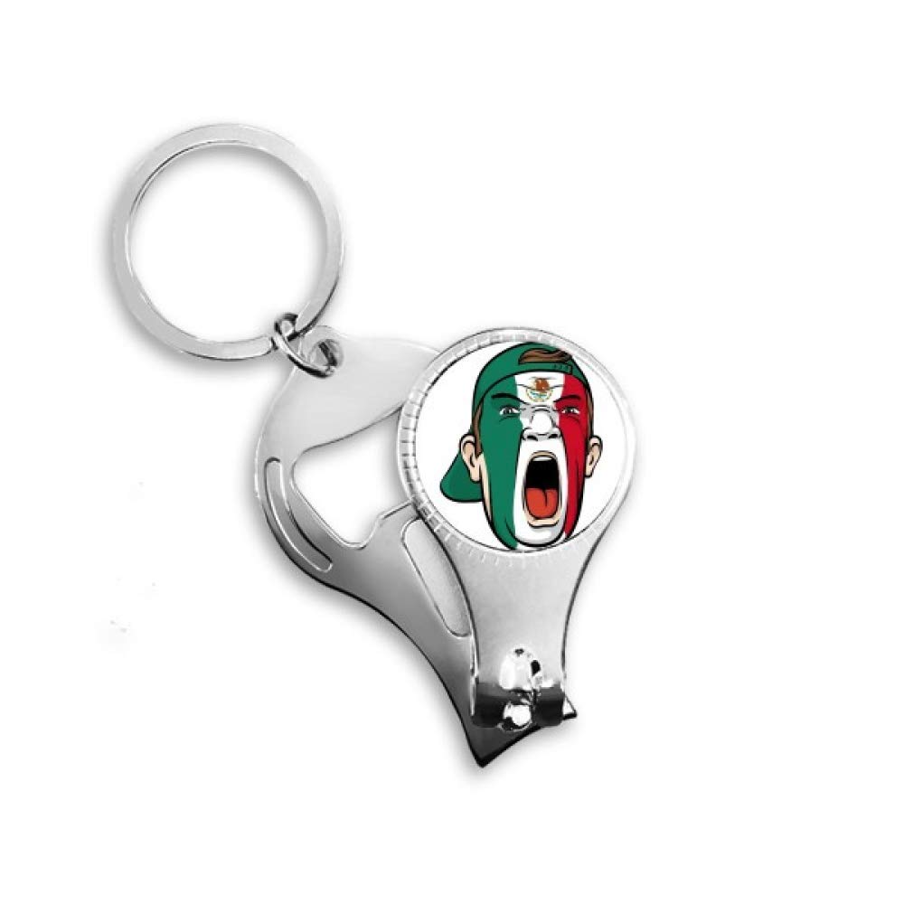 Pince à ongles motif drapeau du Mexique, idée cadeau original et utile
