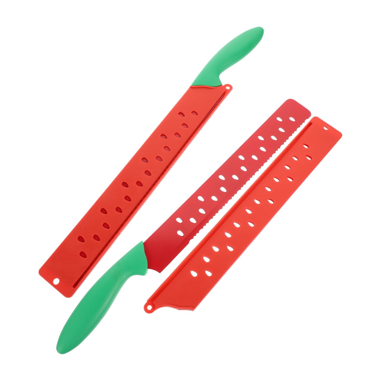 OFFSCH Watermelon Cutter Slicer Serrated Edge Extended Blade for Bread Cake Cheese Stainless Steel Easy to Clean