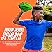 NERF Spiral Grip Junior Football - Patented Spacelace for Ultimate Spirals - Authentic Look and Feel - Pump Included, Junior 10.5