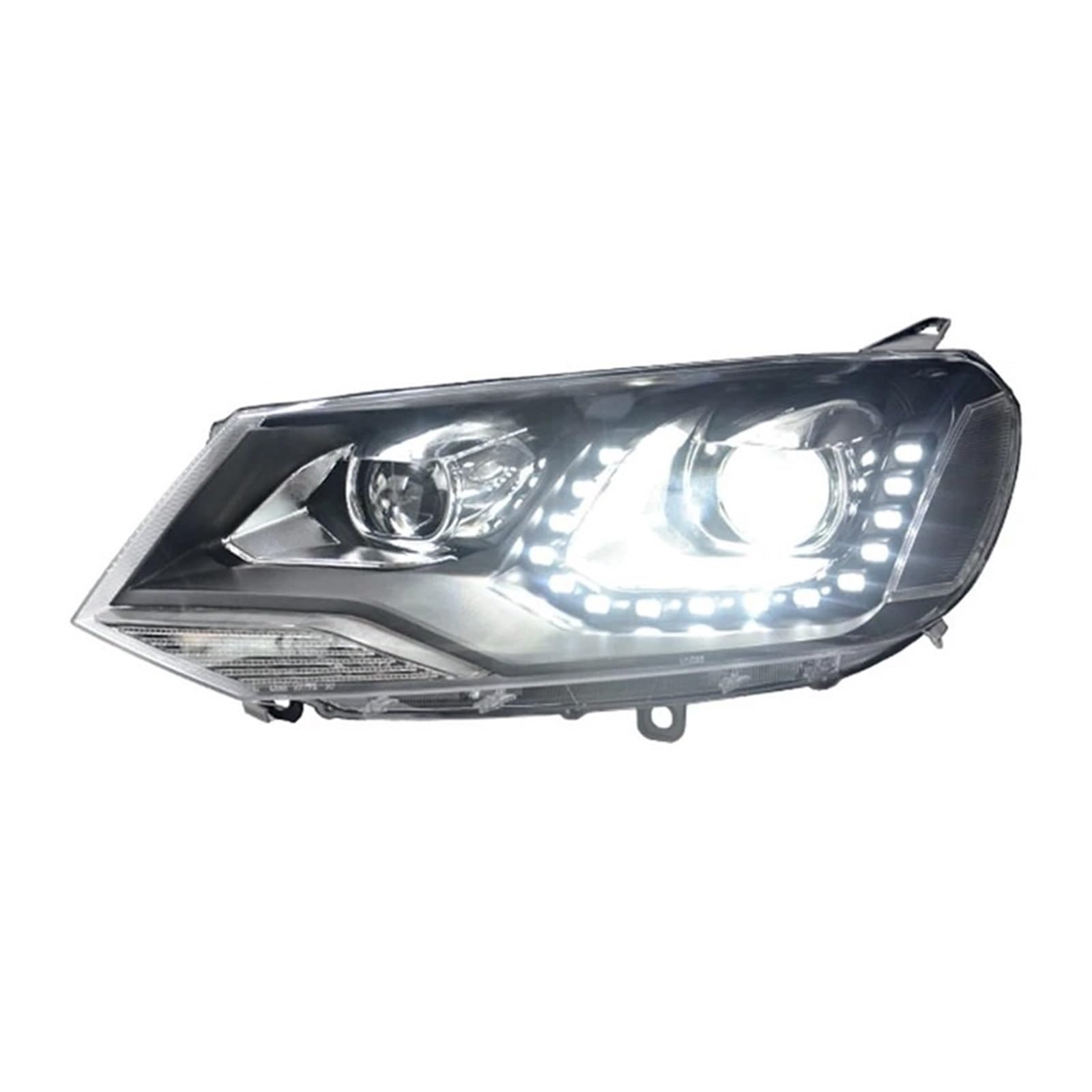 Gruppo Faro per Auto VW Touareg 2011-2015 2 Pezzi Luci Auto Faro Anteriore DRL modificato Lente proiettore Strumento Accessori Auto (anabbaglianti)
