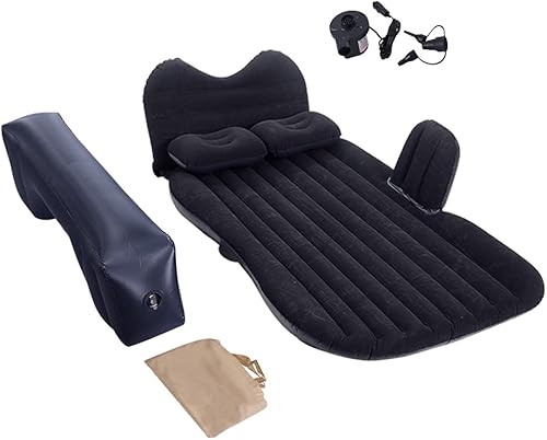 Colchón inflable para automóvil, cama de automóvil para asiento trasero, colchón de aire para automóvil con bomba de aire automática, colchón