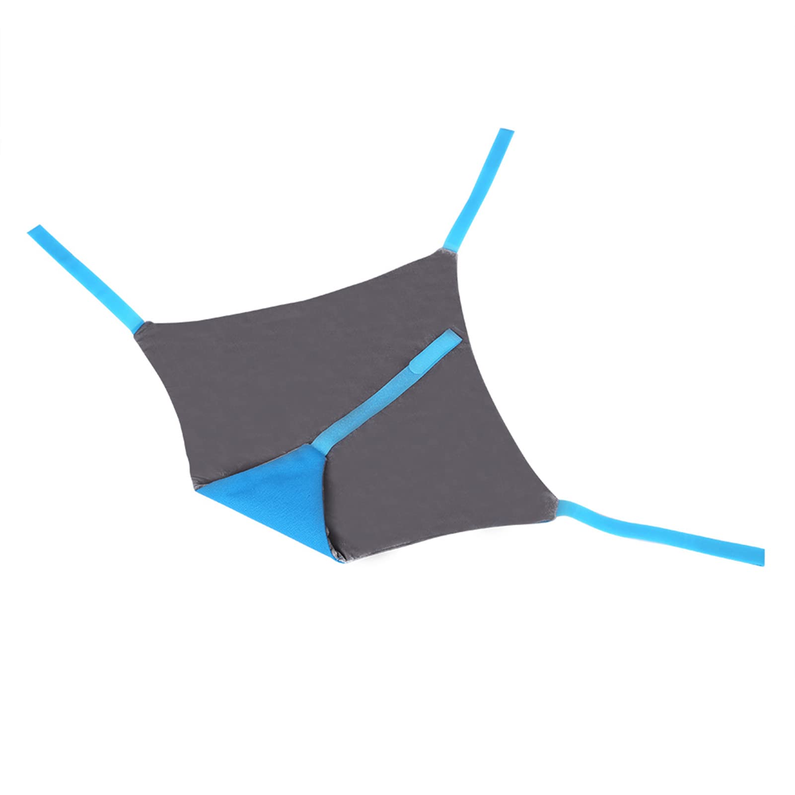 Hamac Suspendu Réversible pour Chat, Lit Suspendu Doux Et Respirant pour Animaux De Compagnie, Hamacs De Table Doux sous la Chaise, Tapis De Lit Suspendu pour Chiot, Chien, Cochon(L-Bleu)