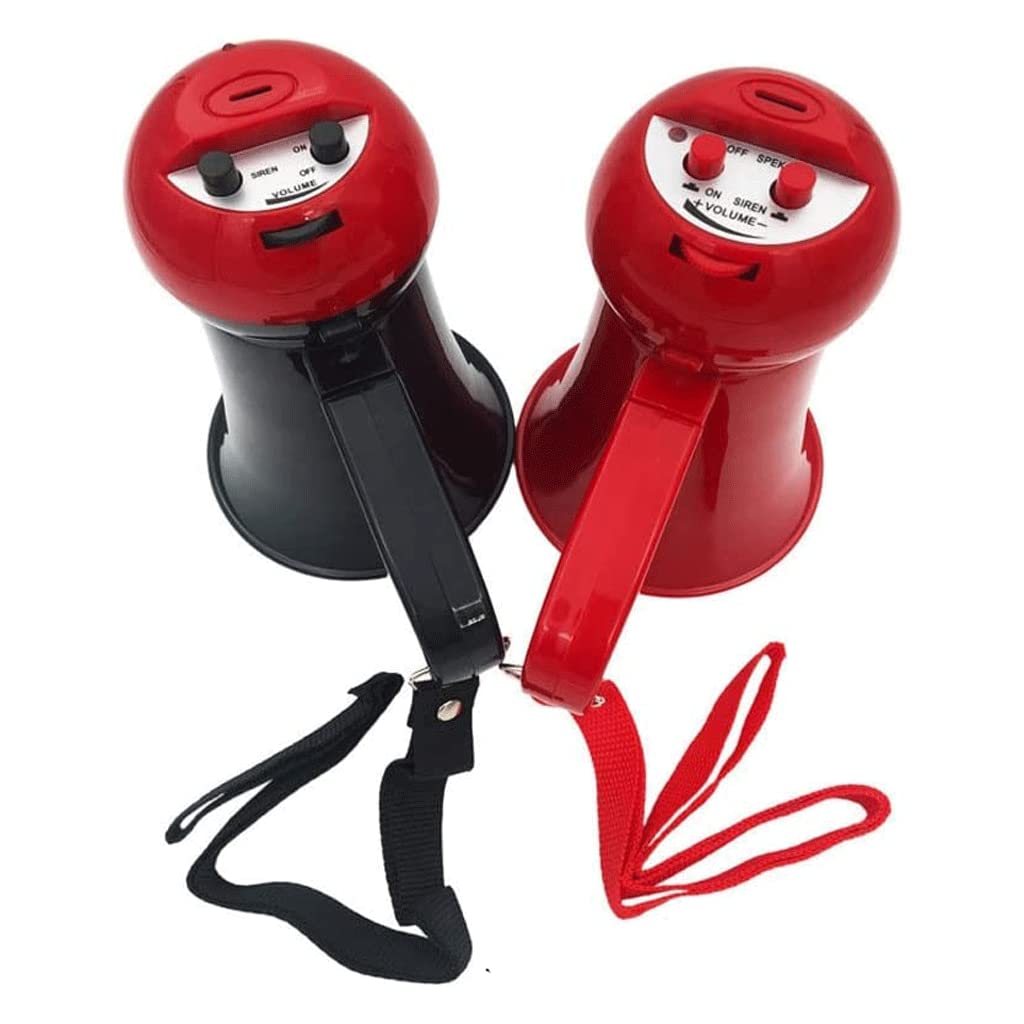 Megáfono portátil de Mano con megáfono de 10 W, Amplificador de Voz portátil y Ligero, Altavoz con megáfono y Control de Volumen, Altavoz se