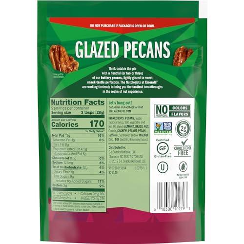 Image of Emerald Nuts Glazed Pecans, 5 Ounce (Pack of 12)