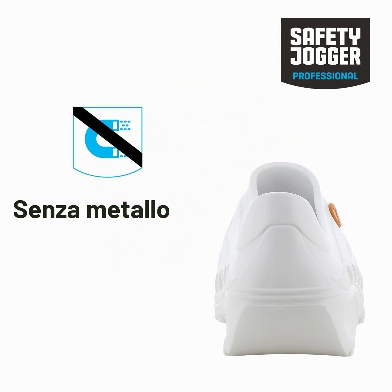 Safety Jogger Zoccolo Leggero Uomo e Donna 39 - OXYVA - Zoccoli Antiscivolo, antibatterici, antistatici e antifungini, Scarpe di Sicurezza, Oxypas, Bianco