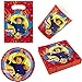 Party-Teufel® Fireman Sam el bombero Sam Juego de vajilla de 44 piezas, servilletas, vasos y bolsas de fiesta para 8 niños