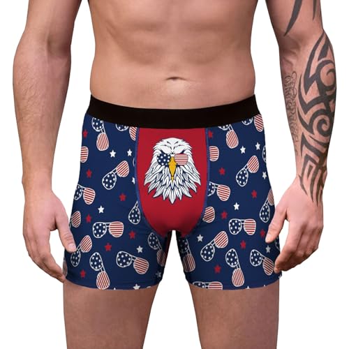 1 or 3 Pack Men's Novelty Boxer Briefs Funny Boxer Shorts Hilarious Gag Gifts Christmas Underwear for Men No Fly4