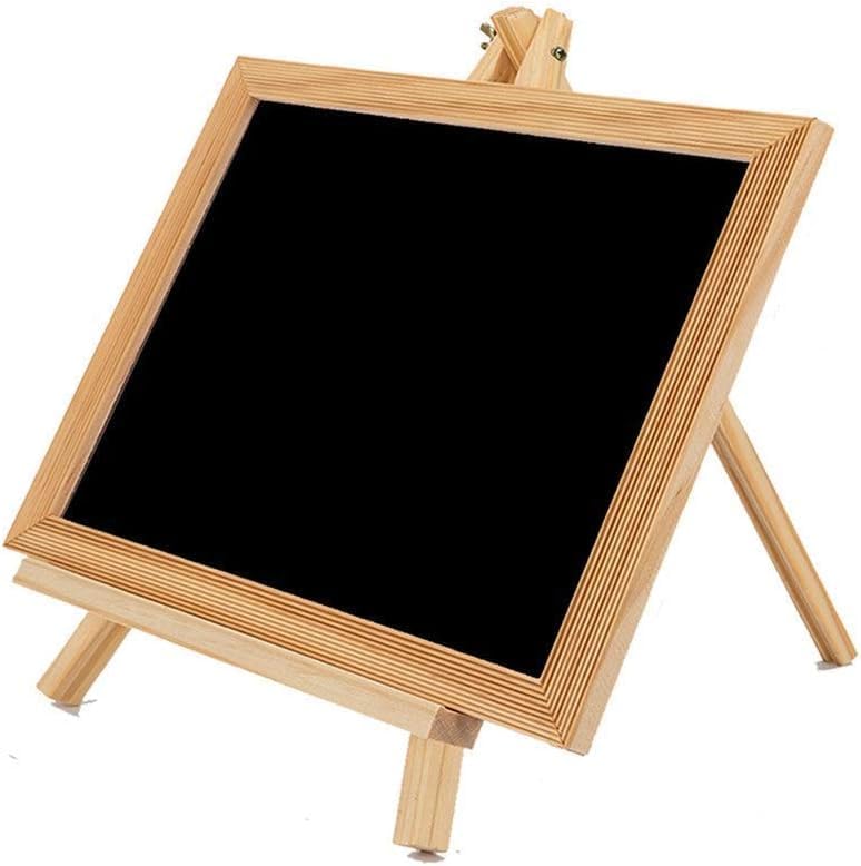 Image of Wooden Easel Chalk Board, Tabletop Art Display Easel Black Board for Kids Learning, Restaurant Menu, Message Board, Grafting Welcome Sign Wedding Decor Board Table