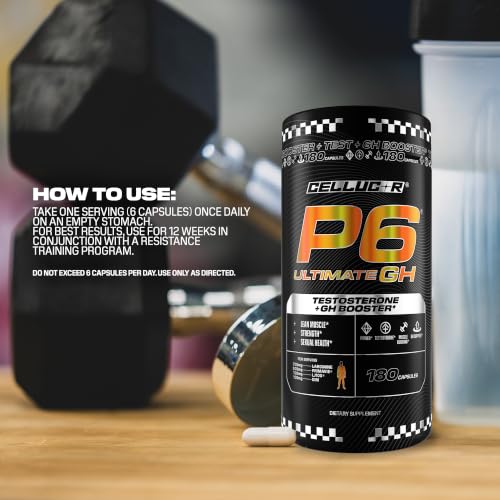 Cellucor P6 Ultimate GH Test Booster for Men, 180 Capsules - image 6