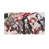ダーリン・イン・ザ・フランキス 超大型マウスパッド ミングマウスパッド デスクマット 人気 アニメ おしゃれ かわいい キーボードマット 折りたたみ可能 防水 滑り止 耐久性が良い プレイマット 快適操作性 パソコン 周辺機器 40X75cm