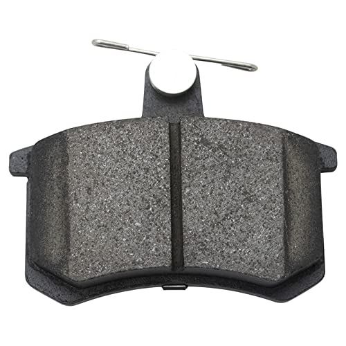 Image of TRQ Rear Brake Pad and Rotor Set Ceramic Vented Rotors Compatible with 1998-1999 Audi A4