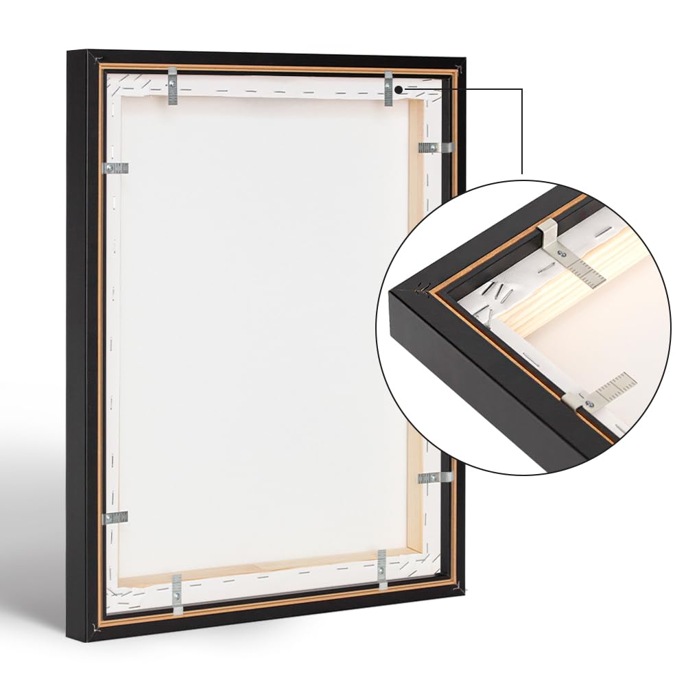 Bildershop-24 Schattenfugen - Rahmen LEMGO 30 x 40 cm Natur (unbehandelt)