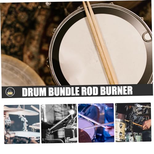 Baqueta de madera para percusión - accesorio para instrumento de batería miniatura 6