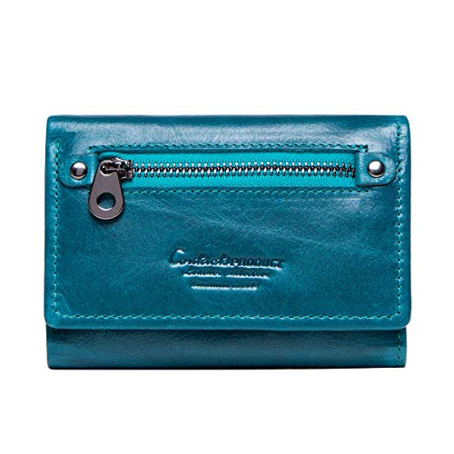 Contacts Lady - Portamonete in vera pelle blu 1 Taglia unica