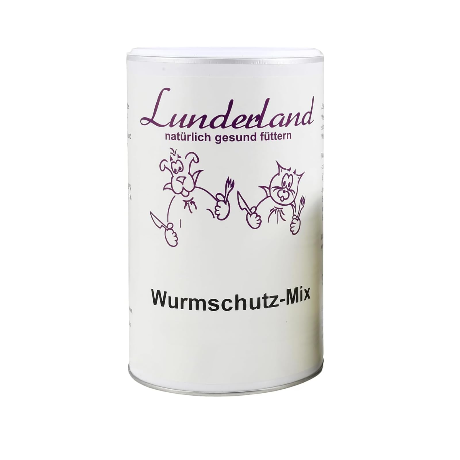 Lunderland Wurmschutz-Mix | 300 g | Ergänzungsfuttermittel für Hunde und Katzen | Stärkung der natürlichen Abwehr der Darmschleimhaut | Wermut, Kokosraspeln, und Kürbiskerne