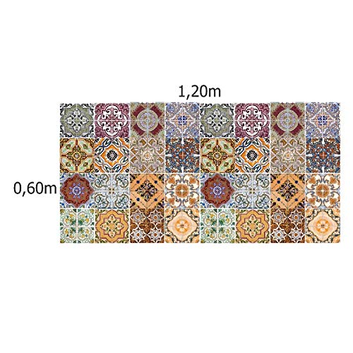 Adesivo Azulejos Portugueses Lisboa (Adesivo vinil, 120x60)