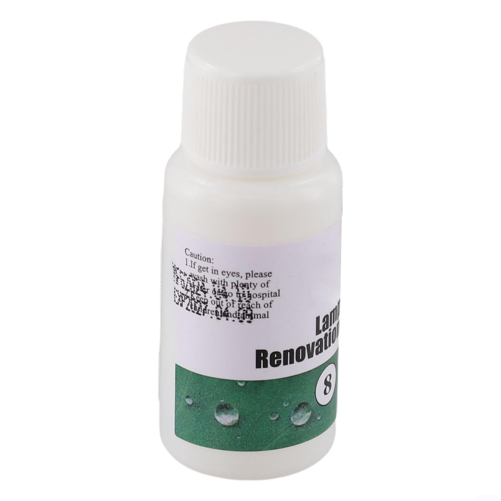 Headlight Restoration Kit – 20ml Oxidation & Yellowing Remover Liquid for Car Headlights, Restores and Night Driving Visibility, Compatible with All