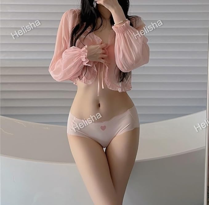 Image of HELISHA Women's & Girl's Regular Wear No Show Laser Cut Seamless Hipster ice Silk Panties,(Multi-Color-Pack-of-3) (Sizes S to XXL)