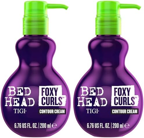 TIGI Bed Head Foxy Curls Curl Cream for Wavy, Curly Hair 2-Pack, 6.76 Oz Ea
