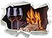 Produktbild Baguette Vino Wein Alkohol Picknick , Papier 3D-Wandsticker Format: 92x67 cm Wanddekoration 3D-Wandaufkleber Wandtattoo
