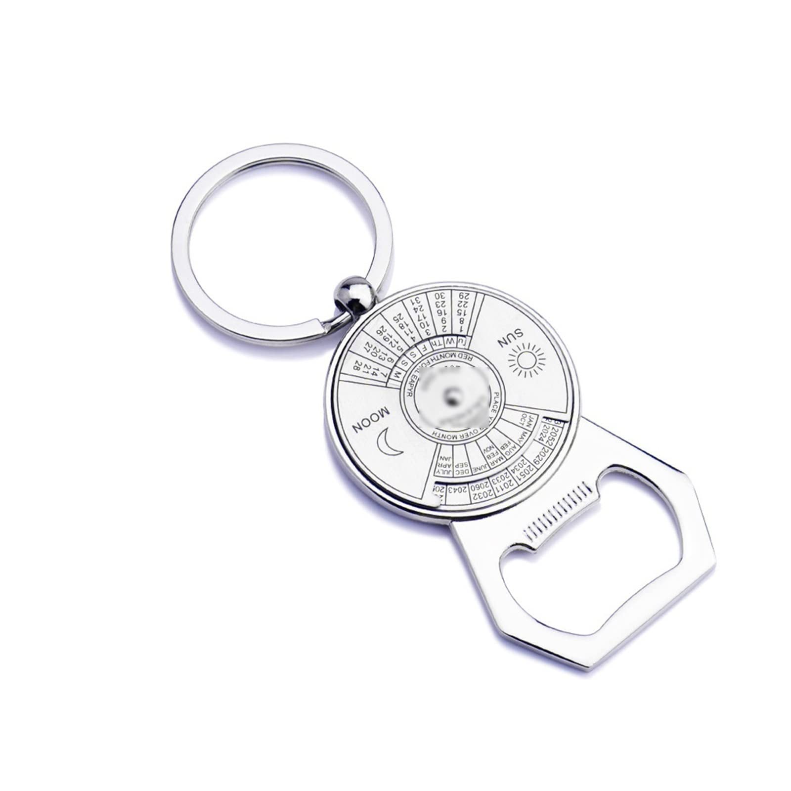 Ouvre-bouteille de bière portable avec calendrier perpétuel solide
