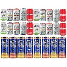 Refreshing Non-Alcoholic Beverage Mix 28 Pack Includes White Claw, Lagunitas, Bravus, and Wine0 Premium Alcohol-Free Drinks for Every Occasion