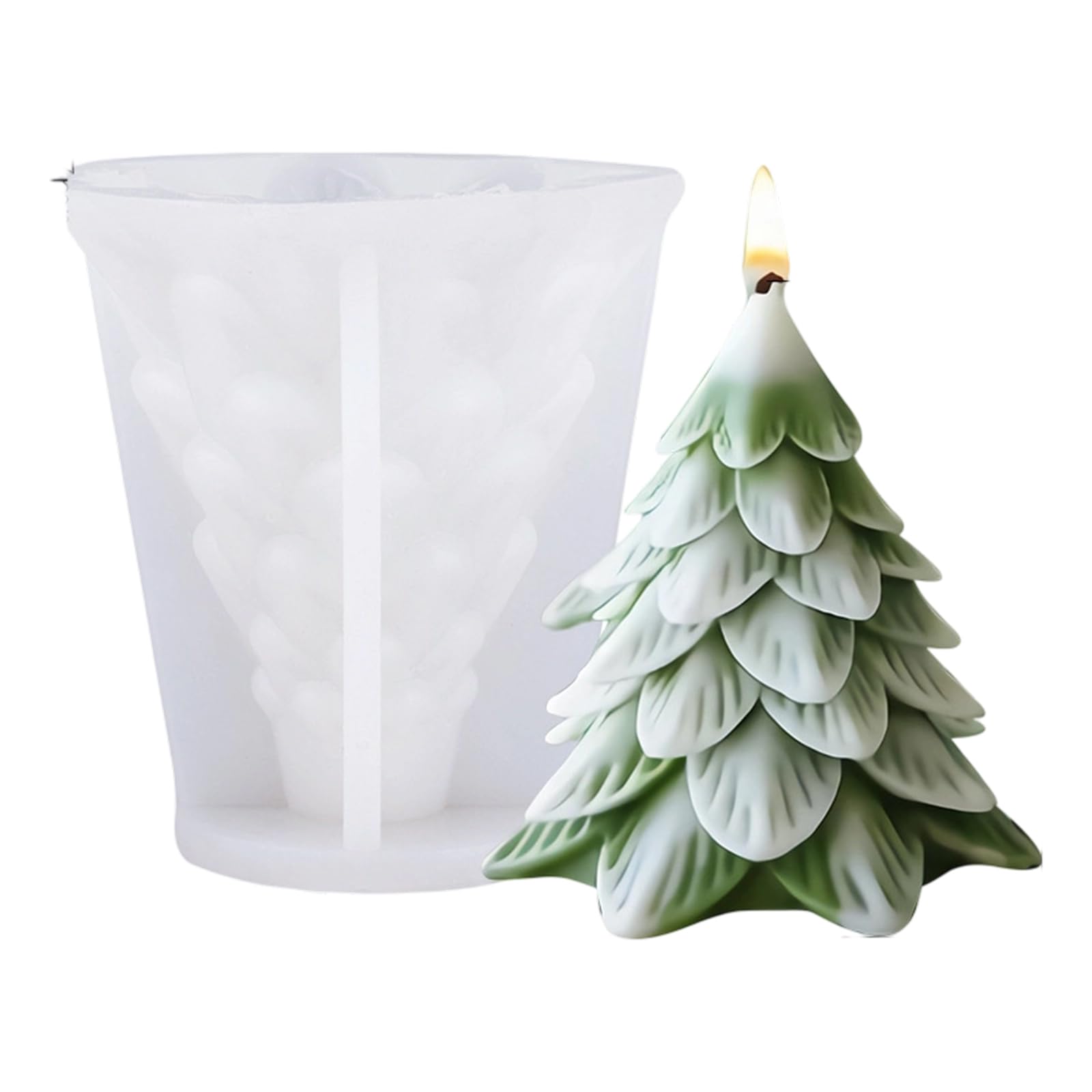 Xinsheinelry Christmas Tree Molds Casting Silicone Ornament Molds Plasters Epoxy Resin Silicone Christmas Tree