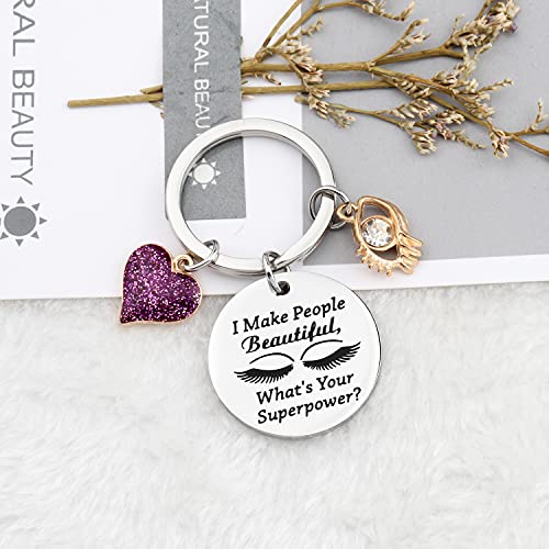 Image of WSNANG Lashes Artist Jewelry Eyelashes Artist Gift I Make People Beautiful What's Your Superpower Bracelet