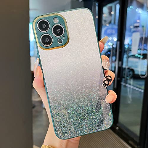 Coque silicone iPhone 11 Pro vert nuit dégradé pour soirée