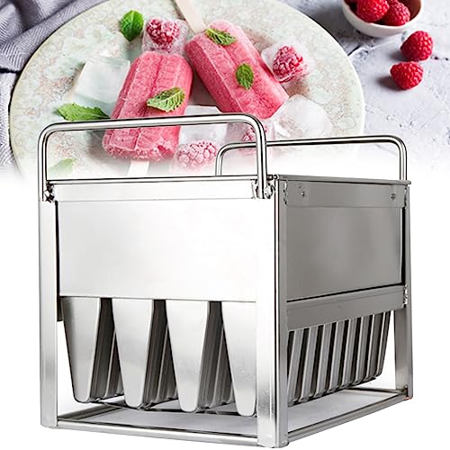 Molde de acero inoxidable 304 con 40 ranuras, perfecto para paletas caseras, uso comercial, heladería, molde para paletas deliciosas