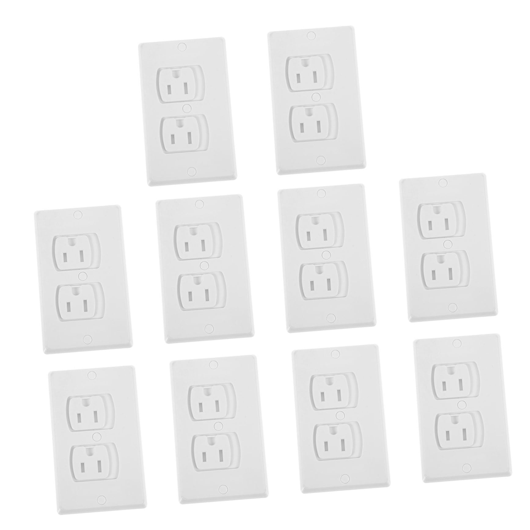 BESTonZON 10pezzi Copriprese Elettriche Per Chiusura Automatica Sicurezza e Design Antiscratch Protezione Completa Per Ambienti Domestici Compatibile Con Standard Internazionali