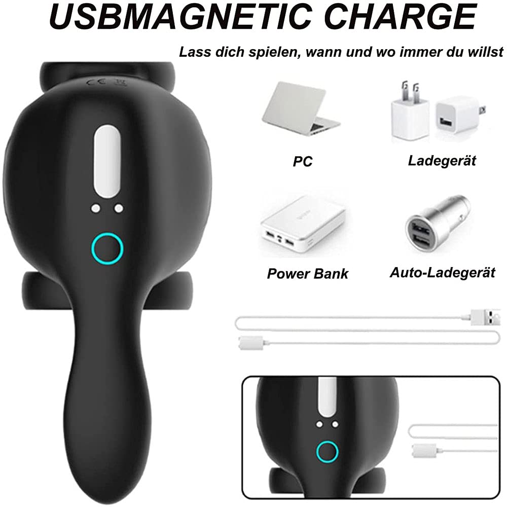 Vibratori Per Anelli Pene Stimolatore Anale Con 10 Modalità Vibrazione, Vibratori Anali In Silicone Stimolatore Testicolare Doppio Cockring Masturbatori Elettrici Giocattoli Sessuali Per Uomini