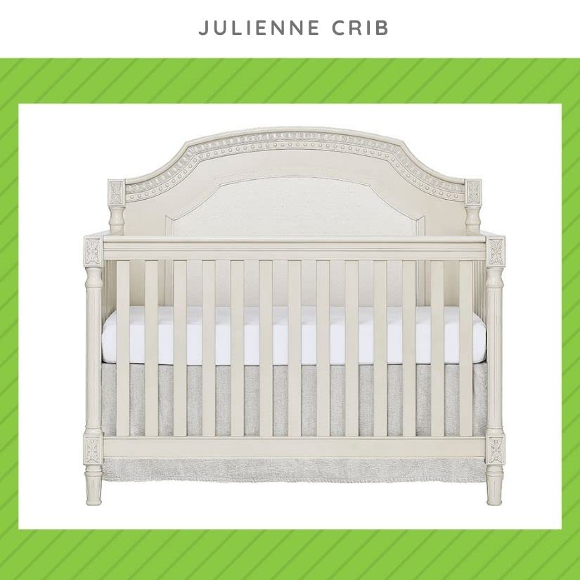 Image of Toddler Bed Safety Guard Rail for Evolur Baby Convertible Cribs - Solid Wood Rail for Convertible Crib to Toddler Bed Conversion - Safety Bed Rail for Children (Cloud, Model 847)