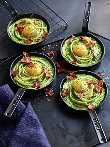 Staub Cast Iron 4.75-Inch Mini Frying Pan - Matte Black, Made In France #TOP4